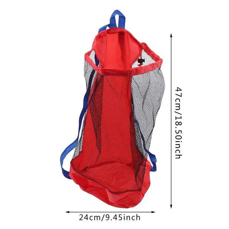 Beach Bag Foldable Portable Mesh Swimming Bag For Children Beach Toy Baskets Storage Bag Outdoor Swimming Waterproof Bags B250618