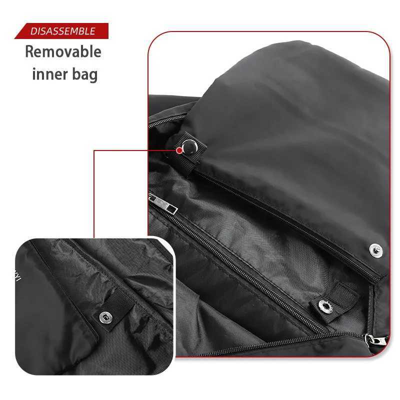 Oxford Foldable Travel Duffel Bag for Men 37L Waterproof Sports Tote Gym Shoulder Weekender Overnight Bags Large Capacity W250618