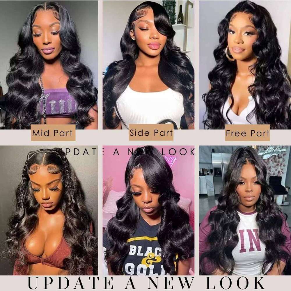 Wear Go Glueless Body Wave Front Human Hair Wigs for Black Women Plucked and Pre Cut 6x4 5x5 Lace Closure Wig