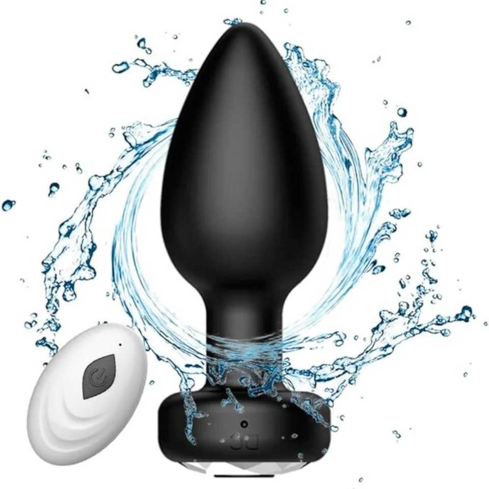 10 modes of anal vibrator made of silicone material black ultra-high frequency USB connection remote control 10 modes of fr XJ250618