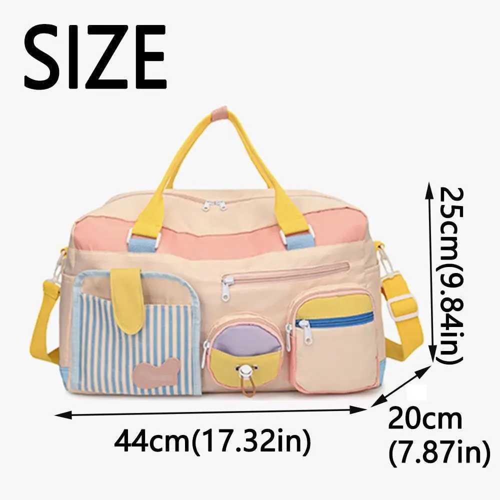 Kawaii Travel Duffel Bag Portable Wet Dry Separation Womens Fitness Handbag Crossbody Durable Gym Shoulder Bag Business Trips W250618