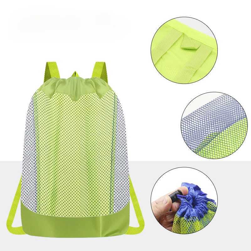 Hand-held Mesh Childrens Toys Quick Storage Bag Sand Digging Tools Sundries Storage Bag Beach Bag B250618