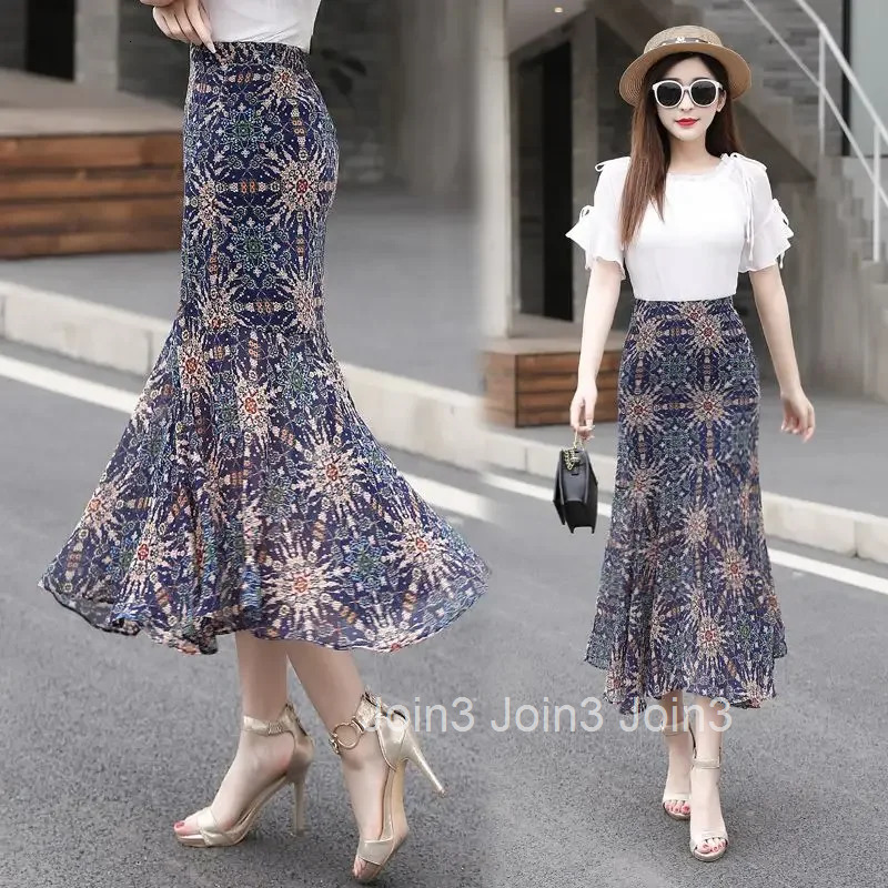 Woman Skirt Wrap with Slit Ruffle Tight High Waist Floral Casual Streetwear Harajuku Cheap Vintage Premium V Skirts for Women