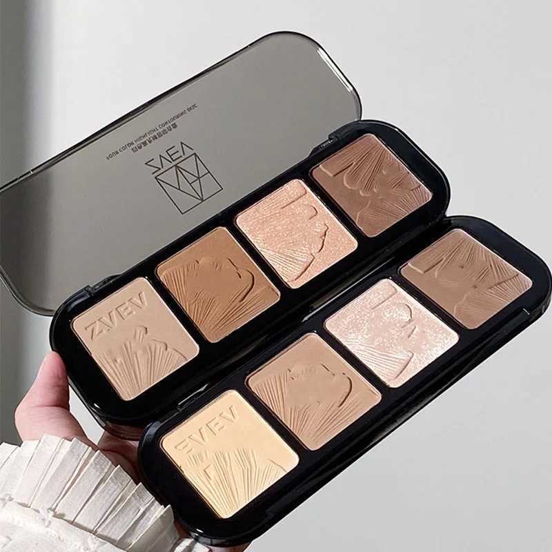 4 Color Contouring Highlighter Shading Palette Natural Nose Shadow Aegyosal Face Three-dimensional Matte Brighten Bronzer Makeup XJ250618