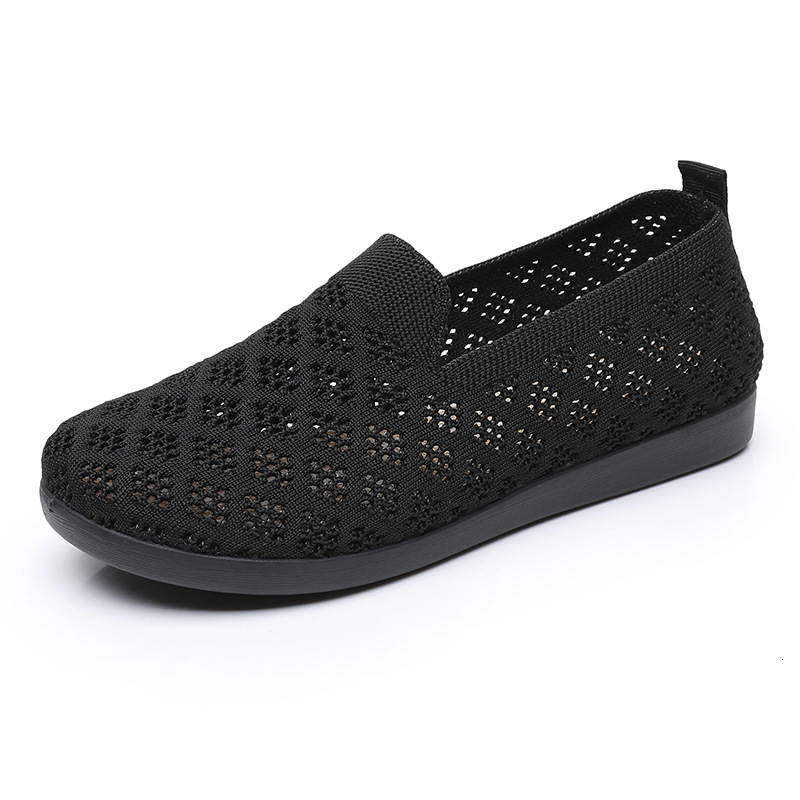 Summer Mesh Breathable Women's Flyknit Sneakers Ultra-light Non-slip Soft Sole Running Versatile Casual Shoes ddmythur
