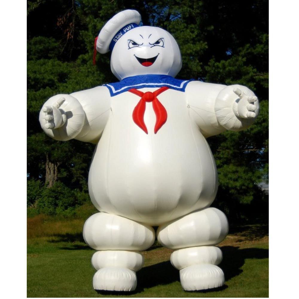 10m height (33ft) Stay Puft Inflatable Marshmallow man PU Halloween decoration Ghostbuster model for outdoor advertising