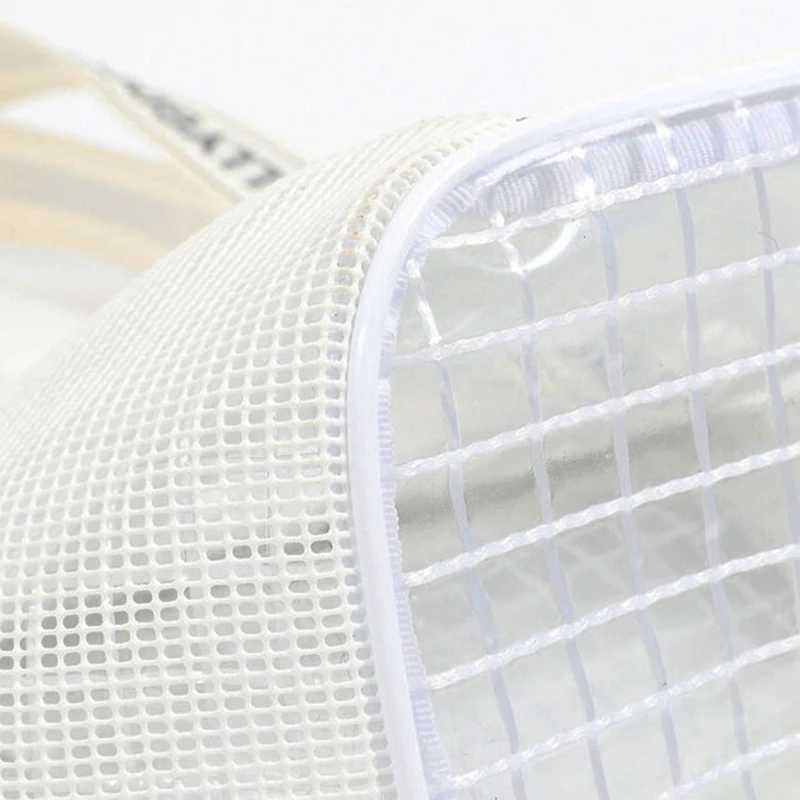 Gym Bag Beach Bag Fis Transparent Waterproof Multi-Pocket Tote Swimming Mesh Bags High Volume Beach Organizer Travel Swim B250618