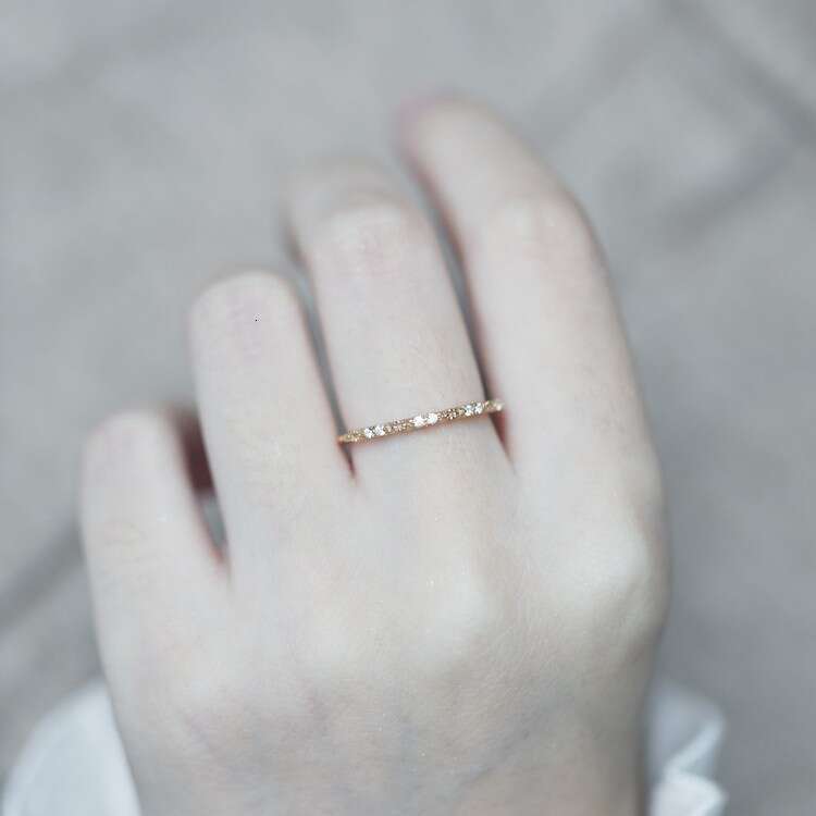 Snake-Shaped Zircon for Women, Ins Style, Niche, Light Luxury, Versatile, High-End Feel, Non-Fading, Adjustable Open Finger Ring