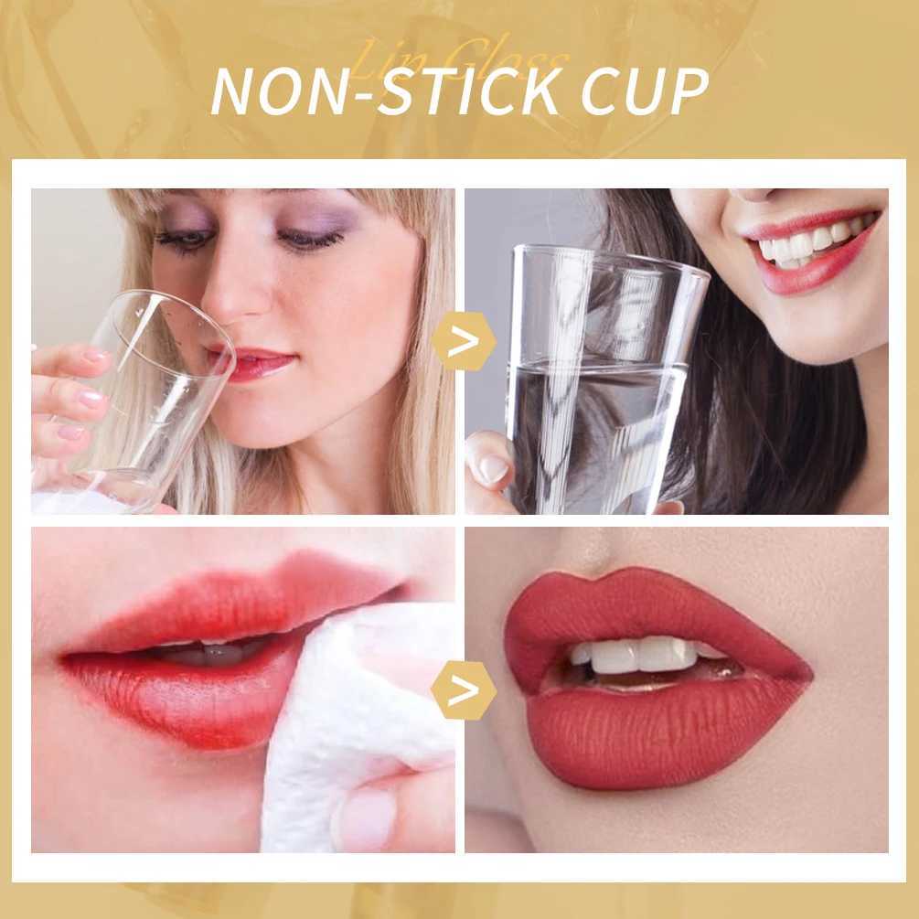 QIBEST Leopard Print Velvet Matte Liquid Lipstick Lasting Waterproof Non-Stick Cup Lip Gloss Women Sexy Moisturizing Lip Tint XJ250618