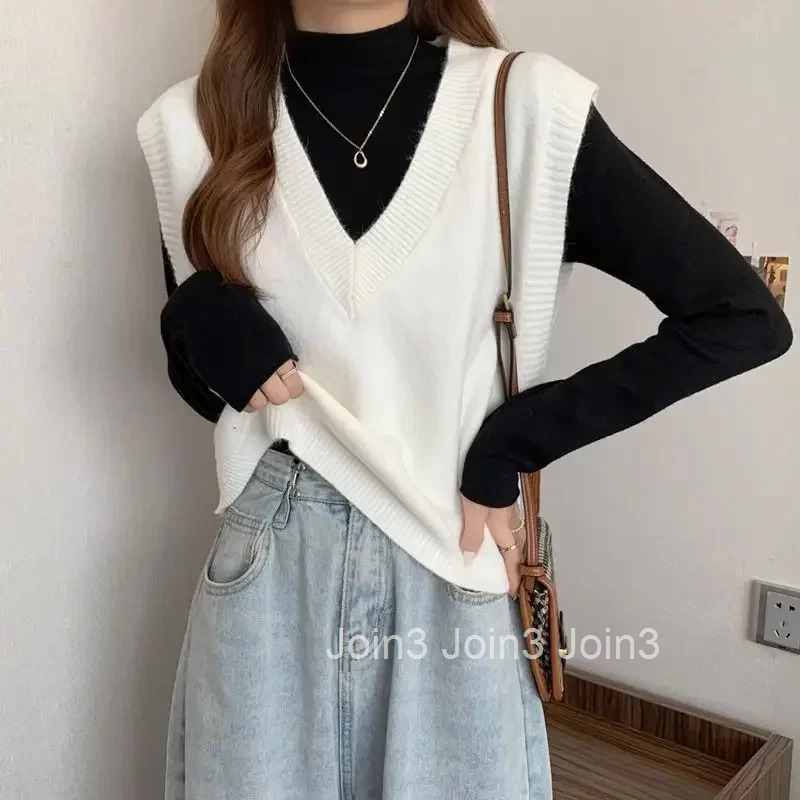 Womens Sweater Yellow Vest Short Knit Tops for Woman Green Crop V-neck Korean Style Winter Thermal Blouse Tall Long Sleeve Warm