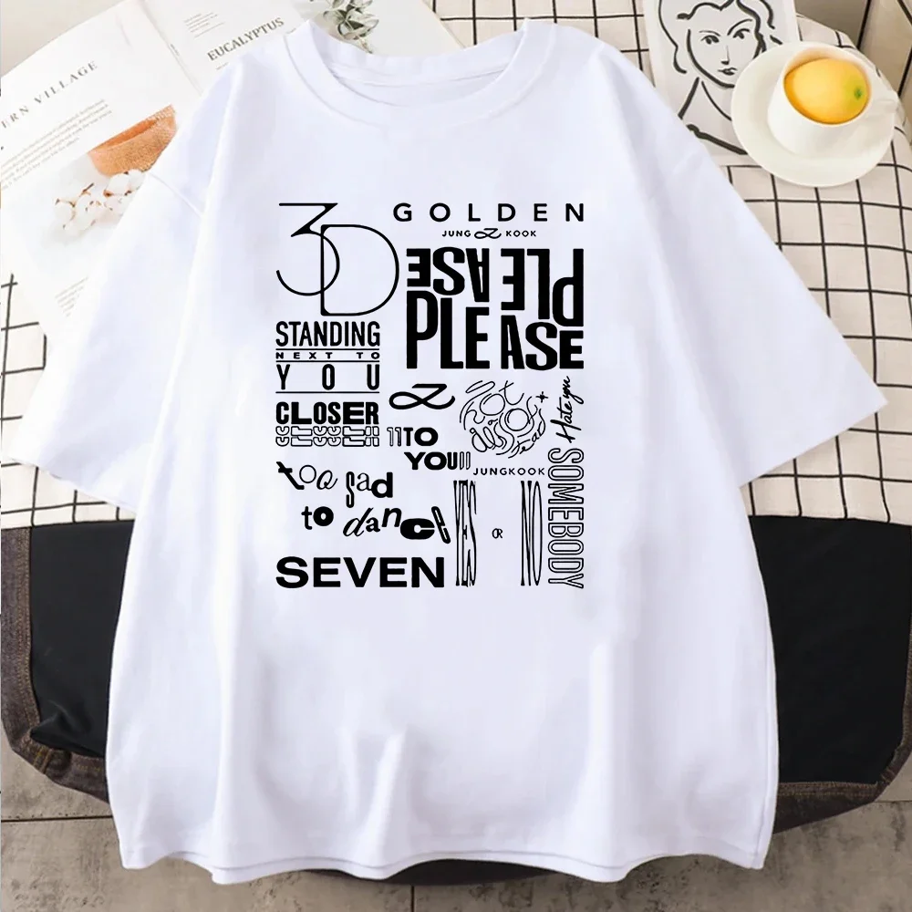 T-shirt Standing Next To You Short Sleeved Unisex Retro Seven Piece Pullover Sports T-shirt