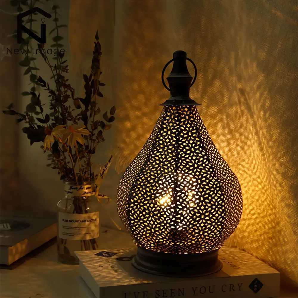 Moroccan Table Lamp Bedroom Desk Lamp Living Room Bedside Lamp Touch Night Light Garden Home Decor Z250618
