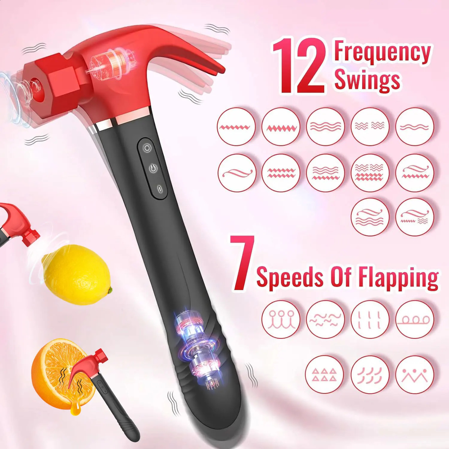 G Spot Hammer Sucking Vibrator 4IN1 Vagina Anal Thrusting Dildo Massager Clit Nipple Prostate Stimulator Adult Sex Toy for Women 250617