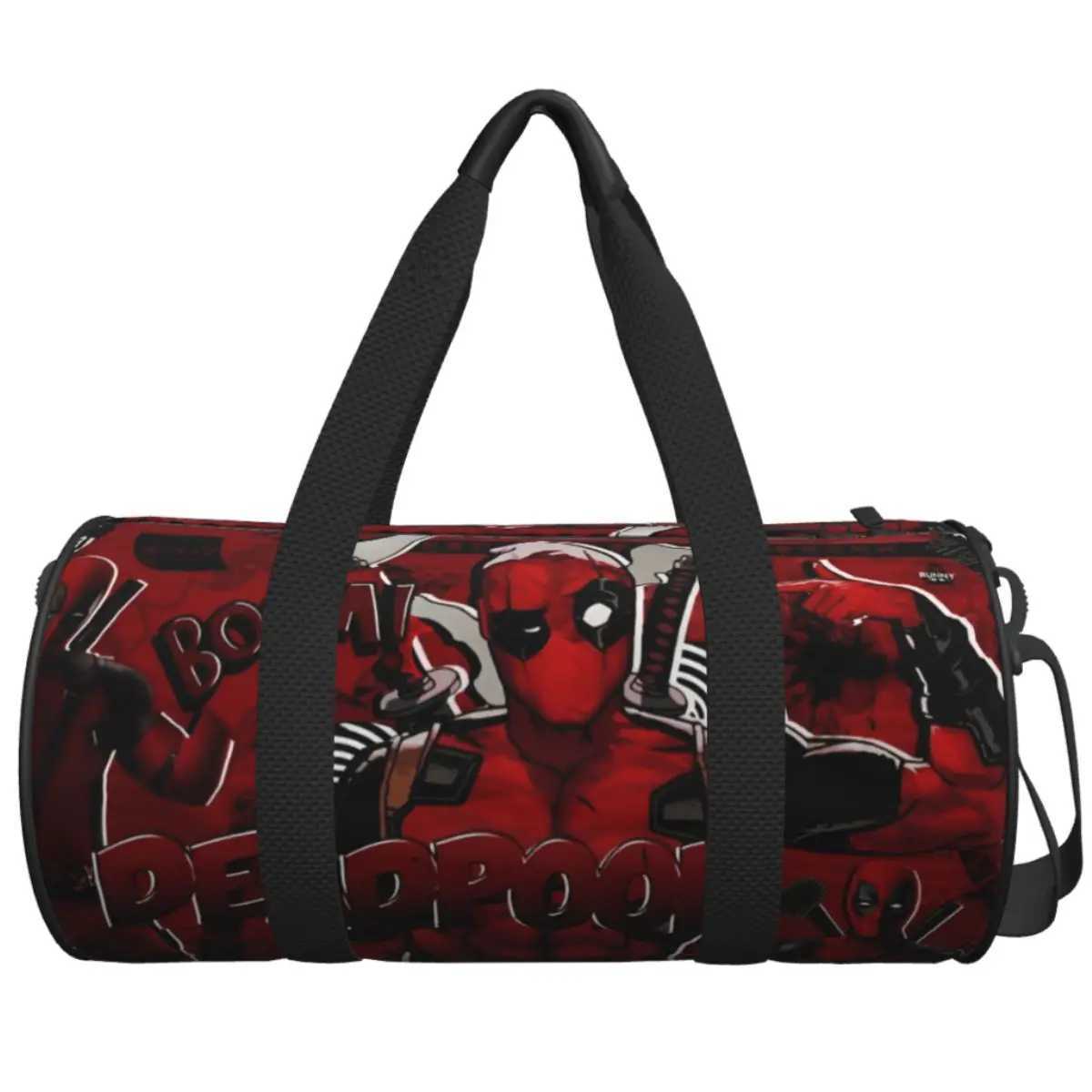 Deadpools Super Heroes Seyahat antas Yoga Spor antas ift Tasarm Byk Kapasiteli Vintage Spor Fitness antalar Su Geirmez El antalar W250618