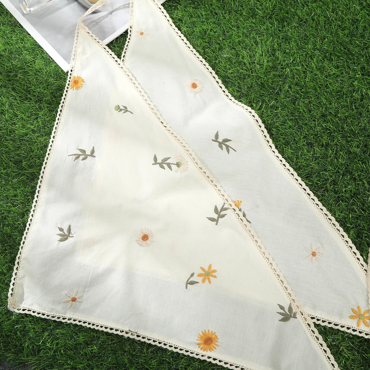 Summer Korean Fashion Floral Headscarf Hair Band For Women Simple Sweet Bandana Triangle Scarf Headband Fashion Hair Bands 250617