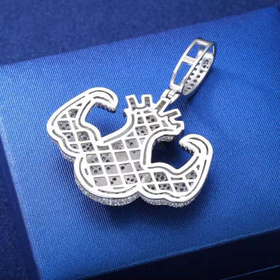 New Arrival 925 Silver Iced out Dollar Sign Money Bag Pendant Hip Hop Style Moissanite Jewelry Necklace for Men and Women