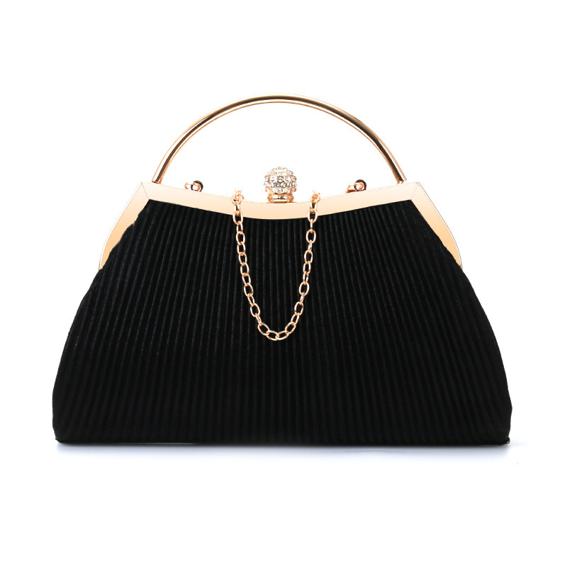 Free Shipping 2025 New Designer Bag Folding Women's Diamond Evening Dress Handbag Fashion High Quality Shopping Bag