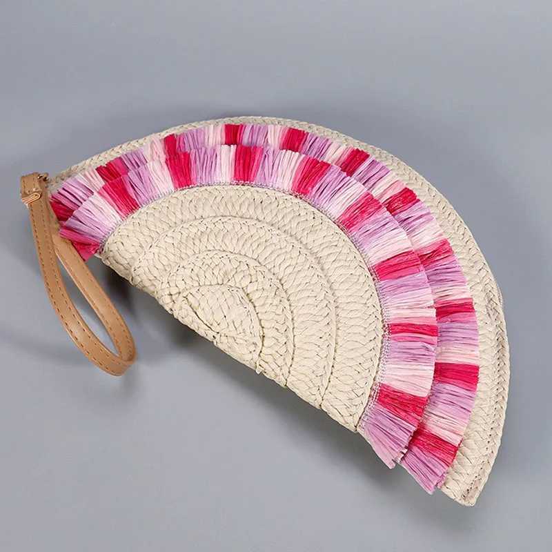 Fashionable Dumpling Bag Summer New Fashionable Straw Woven Clutch Bag for Women Rattan Woven Straw Bag Z250618