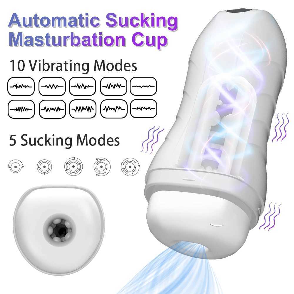Automatic Sucking Masturbator for Men Vacuum Suction Penis Blowjob Male Masturbation Vibrator Sex Toy for Adult Supplies W250618