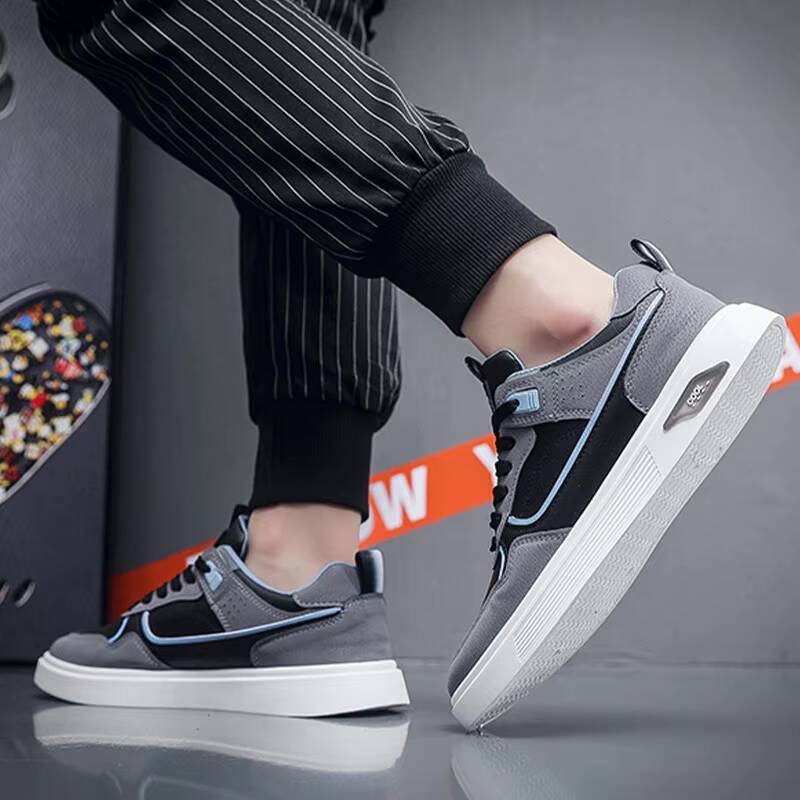 Versatile Casual Shoes Male Board Shoes Casual Trendy Comfortable Outdoor Sneaker Anti Slip Leather Breathable Sports Footwear Ddmysaturn