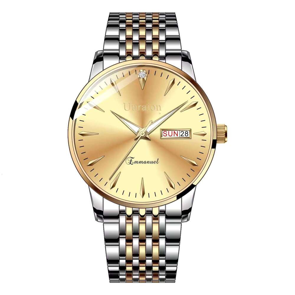 DHGadgets New Automatic Movement Waterproof Luminous Dual Calendar Men's Quartz Watch