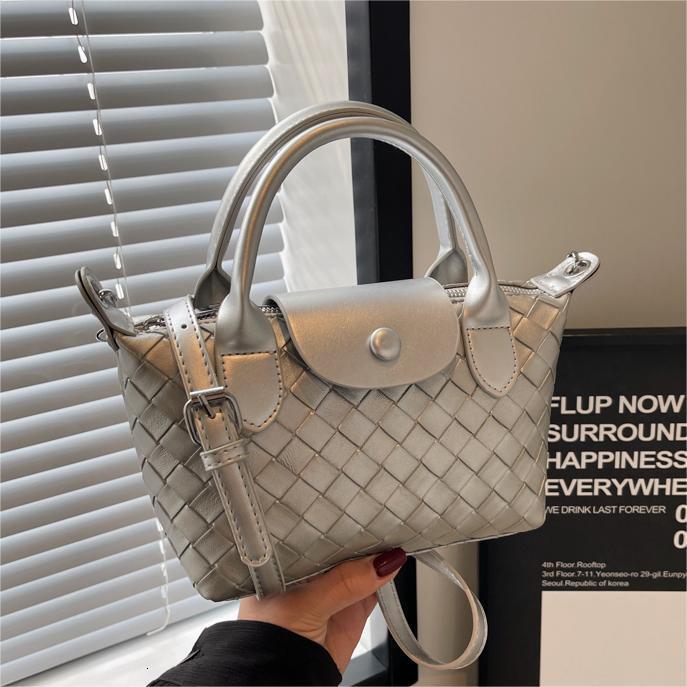 Free shipping designer Bag French Style Fashion Handbag Spring Summer New Women Bag Versatile Woven Small Square Bag Niche Trendy Crossbody Bag