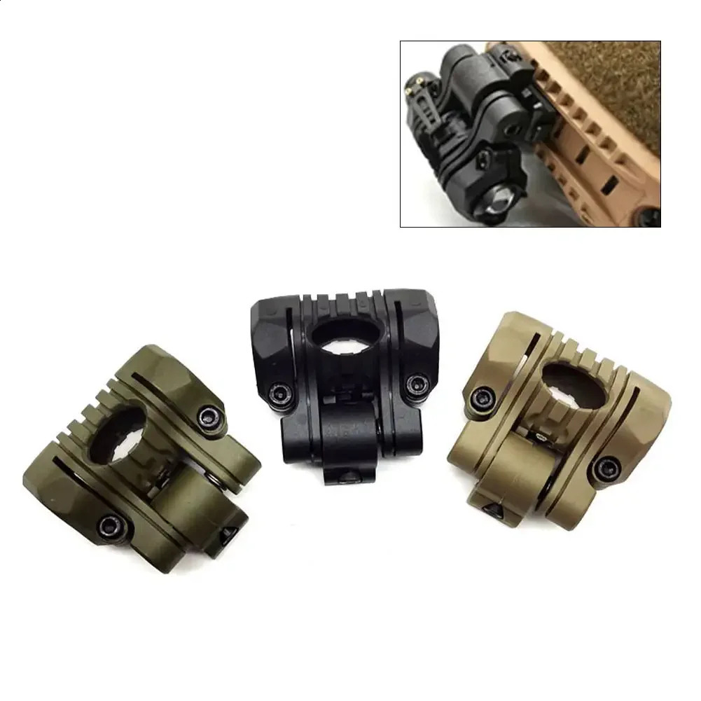 Helmet Special Lighting Flashlight Support Tactical Quick Release Clamp Adaptor Outdoor Sports Cycling Headlight Holder 250611