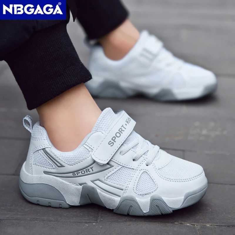 White Breathable Children Walking Shoes Summer Mesh Casual Sneaker for Kids Boys Outdoor Sport Tennis Anti-Slip Z250618