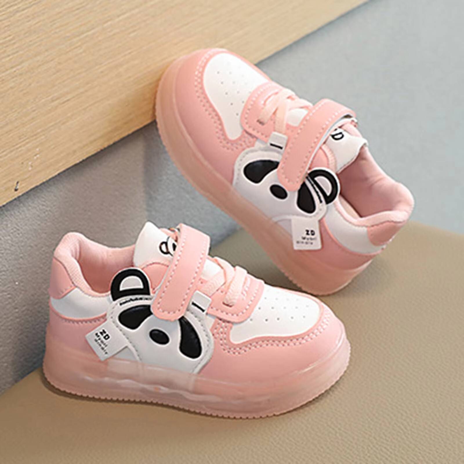 Ddmyshoesvip LED children's shoes Kids For Girls Cute Cartoon Baby Girl Kawaii Canvas Soft Bottom Sneakers Casual Boys Flat Shoes