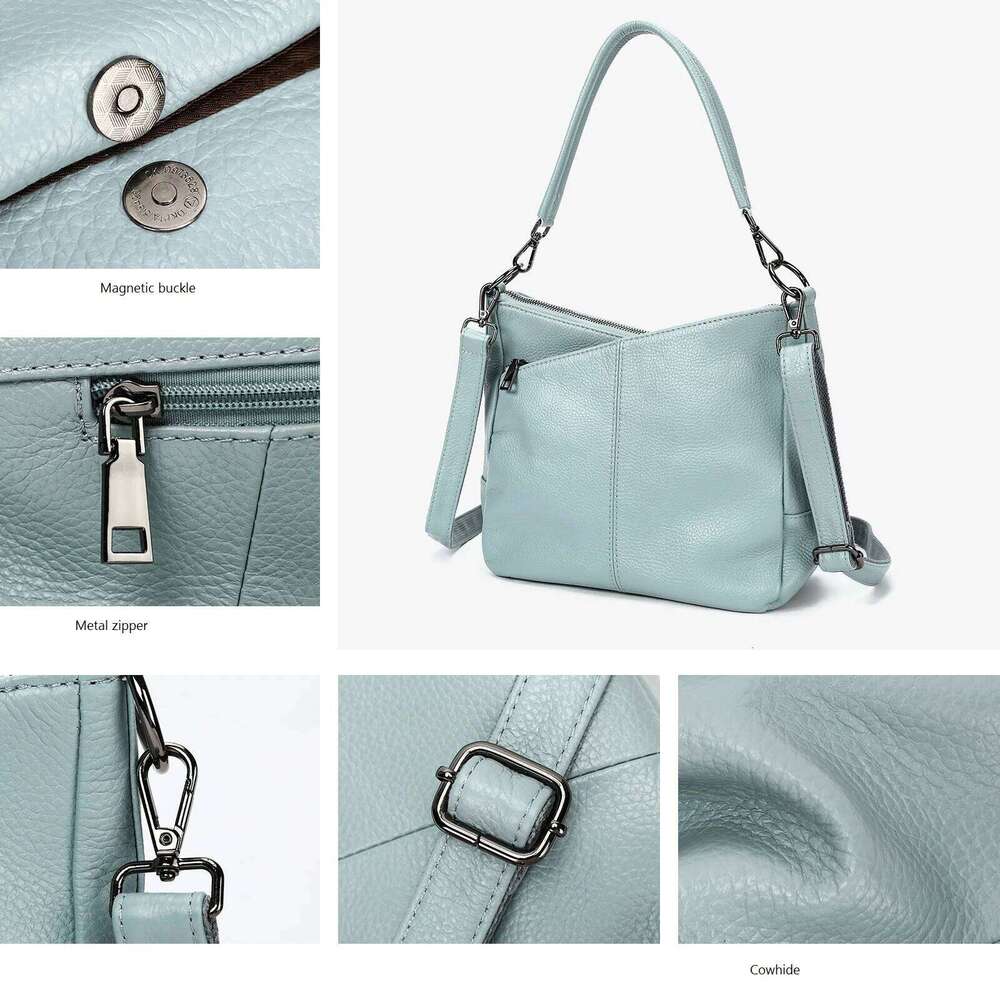 2025 Genuine Leather Niche Design Women's Crossbody Fashion Simple Shoulder Bag Daily Handbag Korean Style Versatile Bag