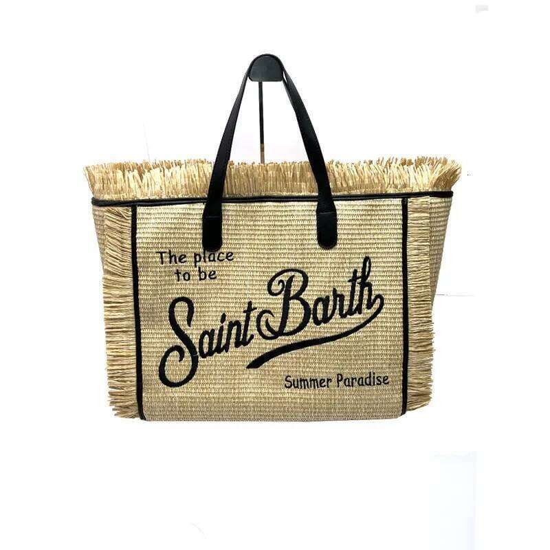 Light Brand Design Straw Handmade Tassel Handbag New Ladies Large Capacity Casual Travel Fashion Bag