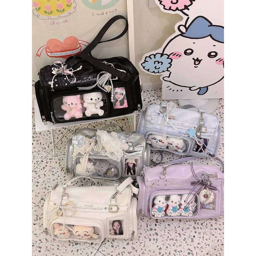 Original Lolita Two-Dimensional Transparent Ita-Bag Large-Capacity Versatile Casual Japanese Baby Boston Girl Shoulder Bag