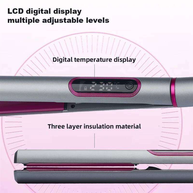 2 In 1 Hair Straightener And Curler For Styling Flat Iron Hairdressing Tools-A77G