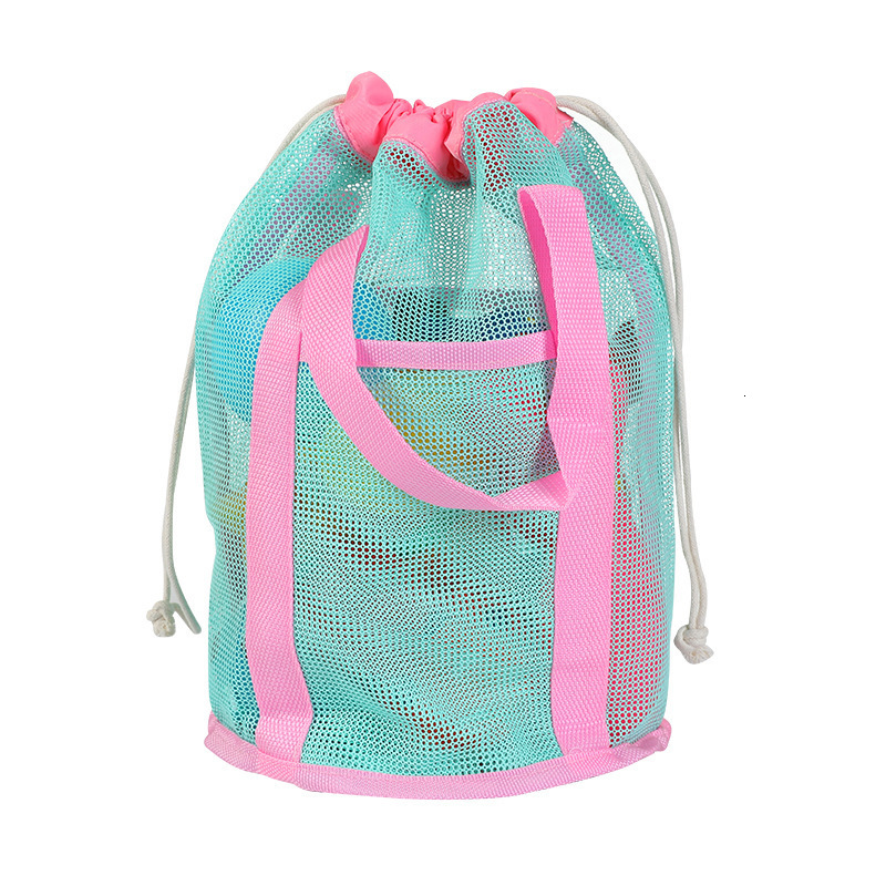 Children's Toy Storage Mesh Beach Handheld Drawstring Travel Toiletry Bathroom Swimming Bag