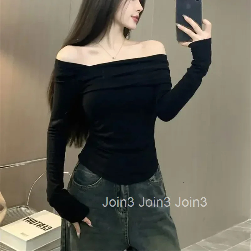 Long Sleeve T Shirt for Women With Sleeves Coquette Clothes Trending Clothing Sexy Tops Woman 2025 High Quality Aesthetic Korean