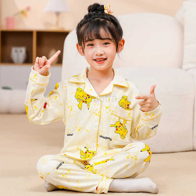 Sanrio Pajama Sets Children Adorable Print Soft Comfortable Nightwear Set Kids Suitable Casual Comfy Home ClothesXJ250618XJ250618