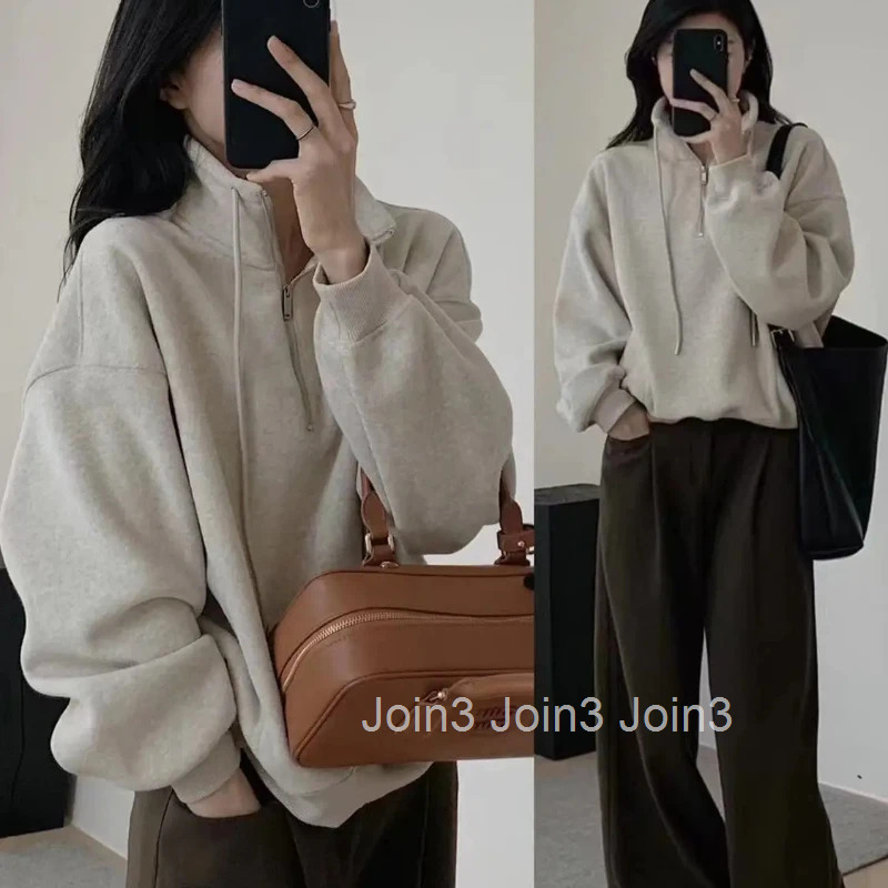 Woman Tops Kpop Warm Pullover Autumn and Winter Cold Sweatshirt for Women Thick New In High Quality On Promotion Cheap Xxl Emo M