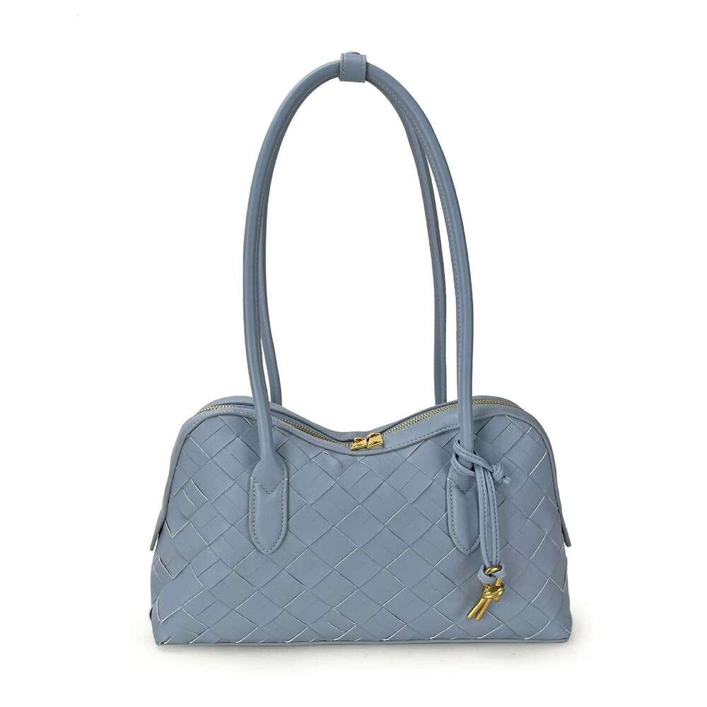 Cowhide Braided Underarm 2025 Summer New Niche Design Genuine Leather Large Capacity Simple Vintage Women's Shoulder Bag
