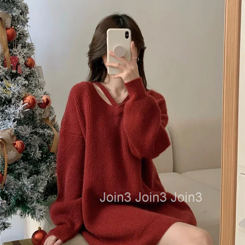Black V Neck Pink Coquette Ladies Pullovers Basic Clothes Aesthetic Smooth Korean Style Womens Knit Sweater Sueters De Mujer