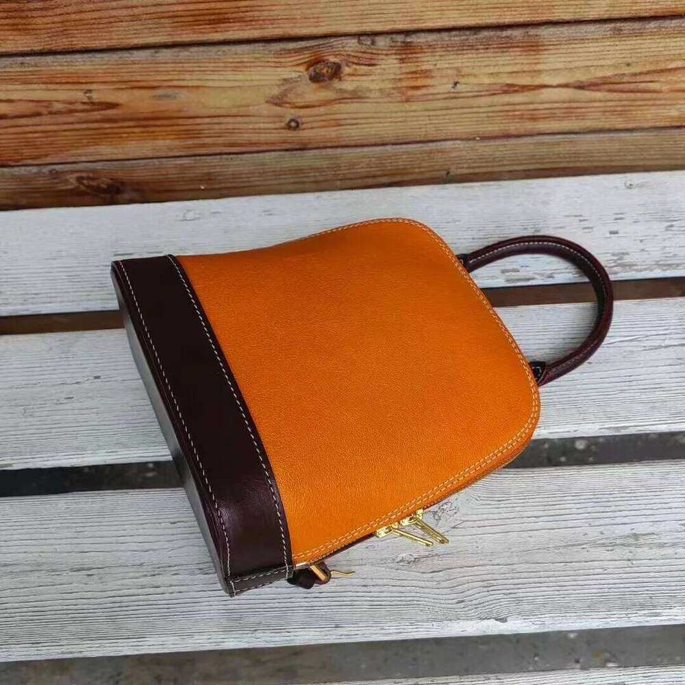 Italy Imported Cowhide Small Backpack Handbag