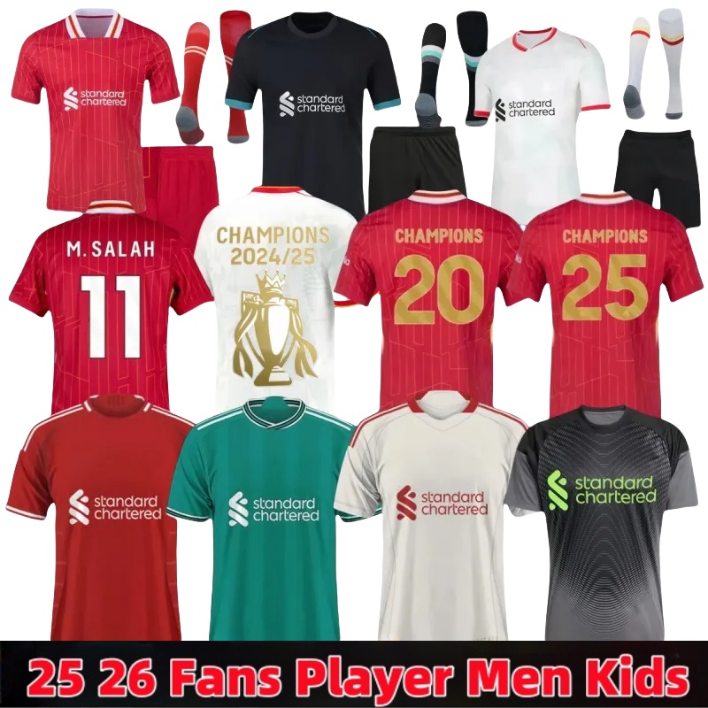 25 26 LFC soccer jerseys ALLISTER ALEXANDE R-ARNOL D LUIS DIAZ GAKPO DARWIN SZOBOSZLAI jersey 2025 2026 fans player Retro Football Shirt Tracksuit men kids kit 3XL 4XL