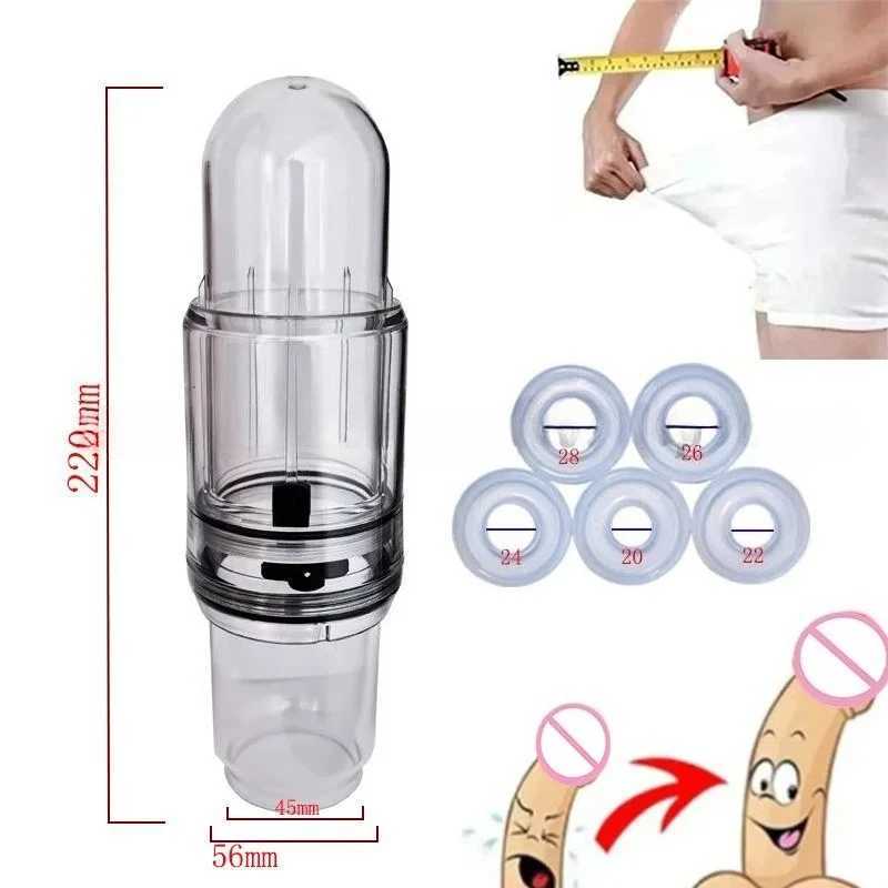 Male Penis Vacuum Pump Enlargement Penile Training Extender Pump For Men Extender Cock Dick Enlarger Pump Glans Trainer Enhancer W250618