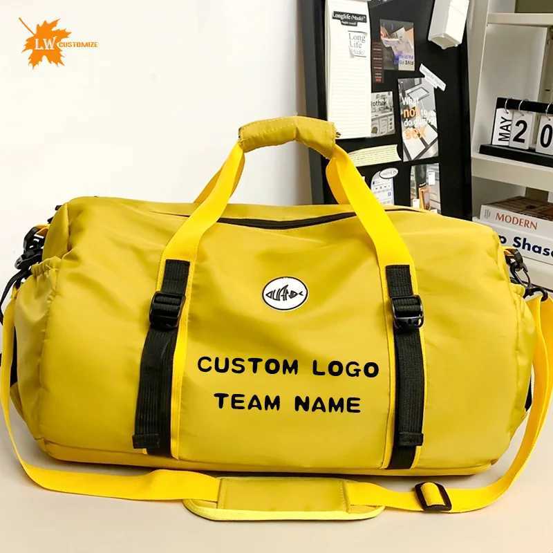 Customized luggage bag with printed large capacity travel handbag personalized sports bag DIY pattern W250618