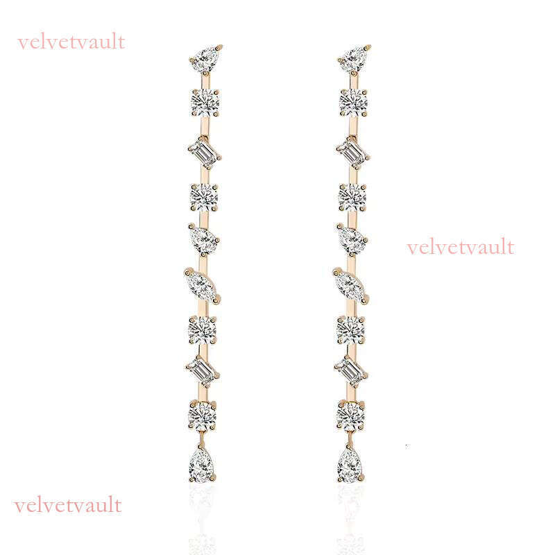 Multi-Shaped Wedding Jewelry for Women S Sier VVS D Color Near-Earth Laboratory White Earrings