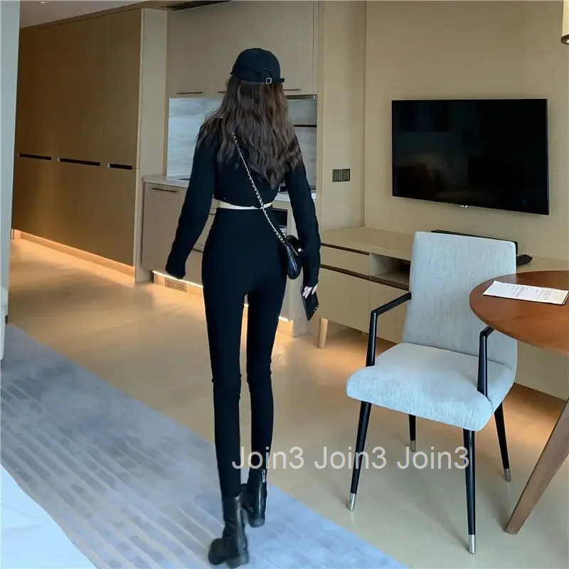 Elastic Female Trousers Long Zipper Harajuku Clothing Aesthetic Chic and Elegant Womens Pants All Medium One Size Xxl New In G