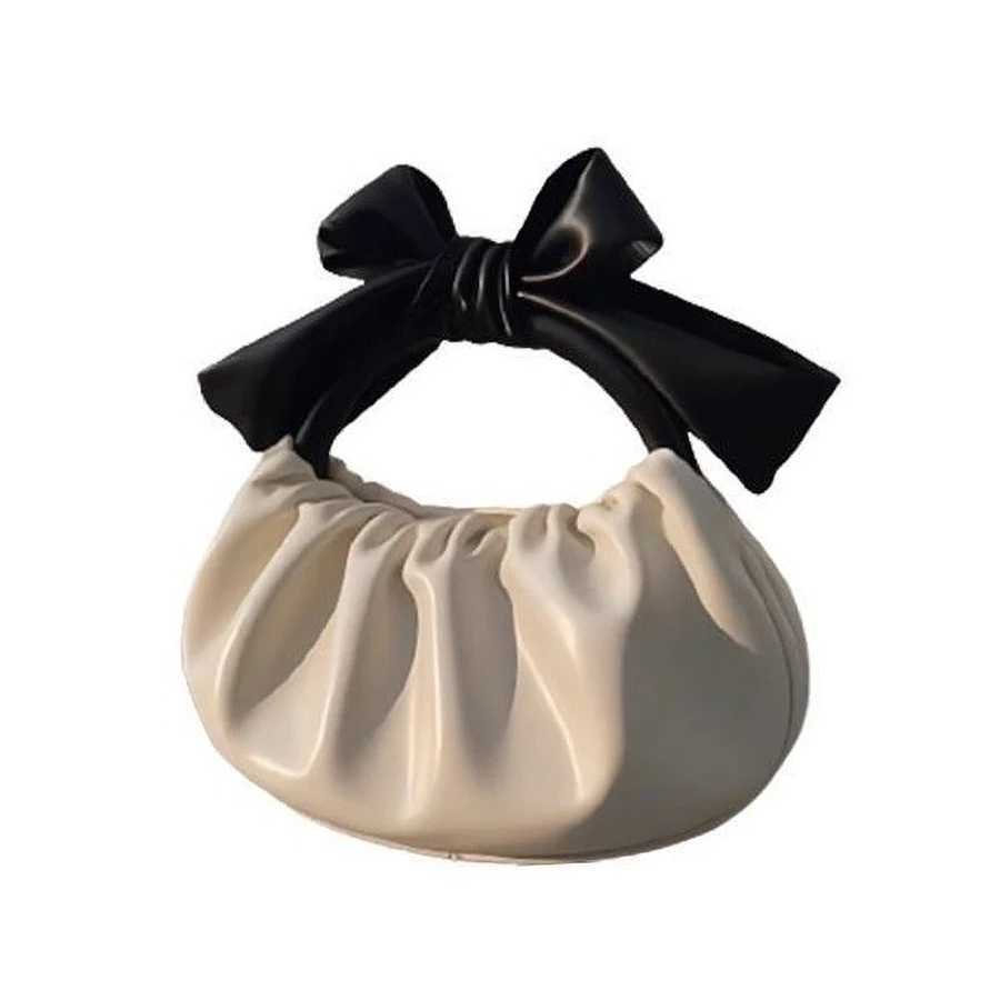 Fashionable and versatile bow fold crossbody bag hand-held cloud bag Z250618