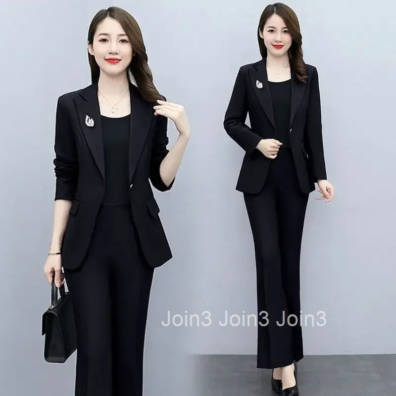 Outfit Wide Leg Trouser Suit Blazer and Womens 2 Pant Sets White Two Piece Set Pants for Women Formal Business Sexy Classy Xxl D