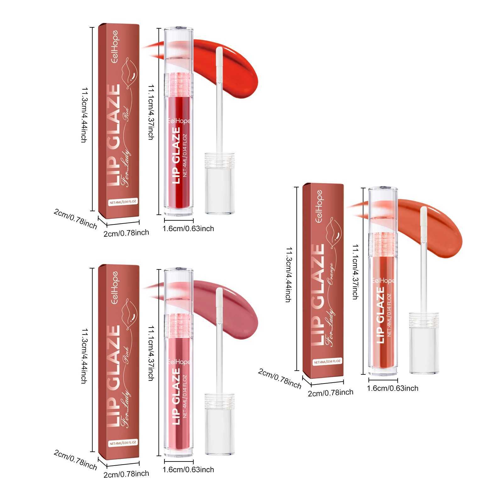 EELHOPE Lip Glaze Nourishing Lip Non-sticky Lasting Color Waterproof Moisturizing Remove Lip Lines Smoothing Portable Lip Gloss XJ250618