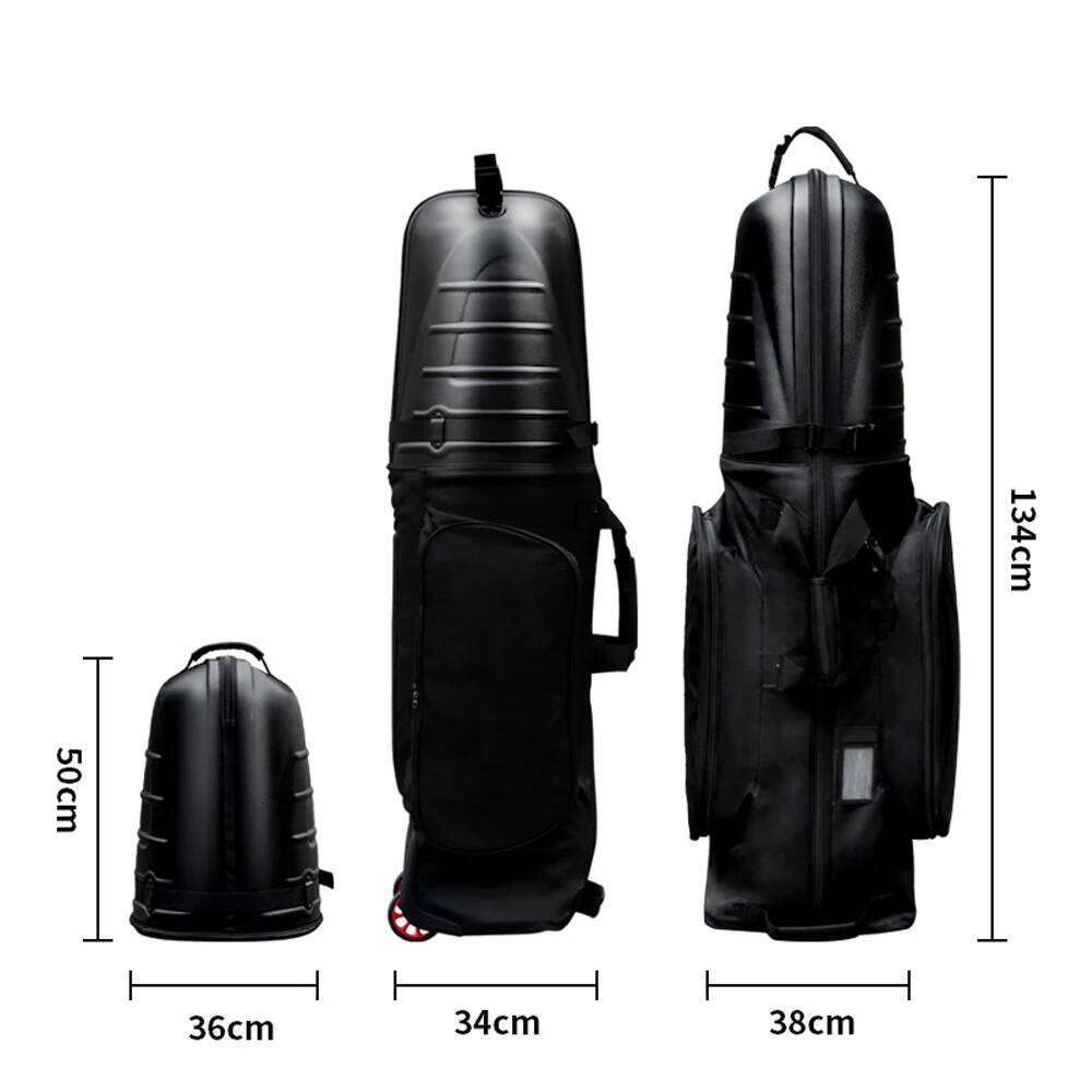 Folding Travel Bags Golf Aviation Bag With Reinforced Wheels And Hard Case Top