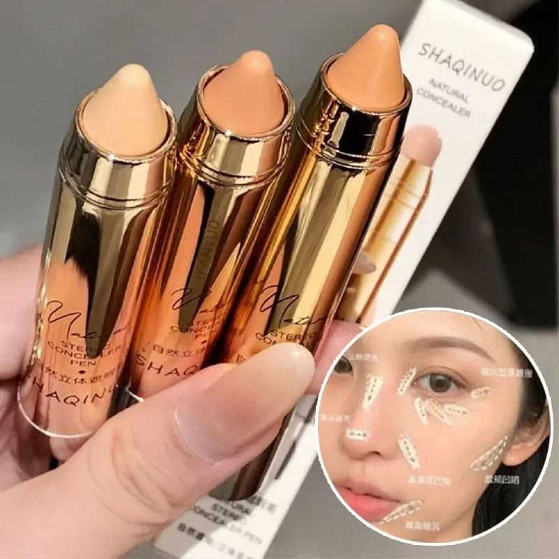 Gold Tube Concealer Pen Natural 3D Face Contouring Crayon Stick Matte Moisturizing Cream Cover Acne Dark Circle Modify Skin Tone XJ250618